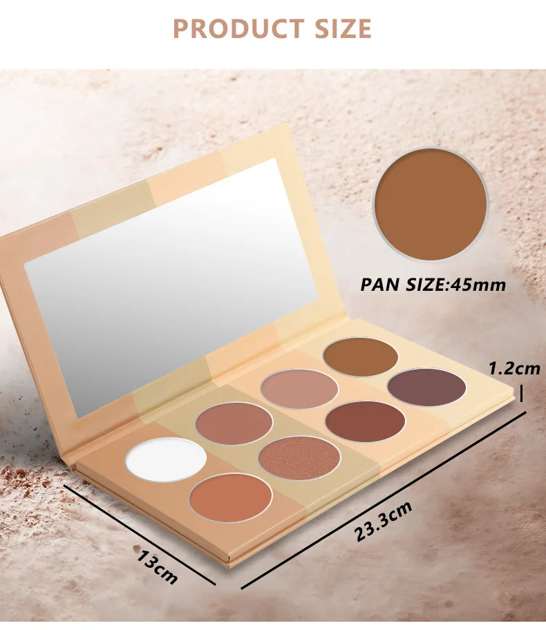 Customized Blush Highlighter Contour Palette Private Label Multi Color Organic Face Makeup Powder DIY Blusher Bulk 20pcs