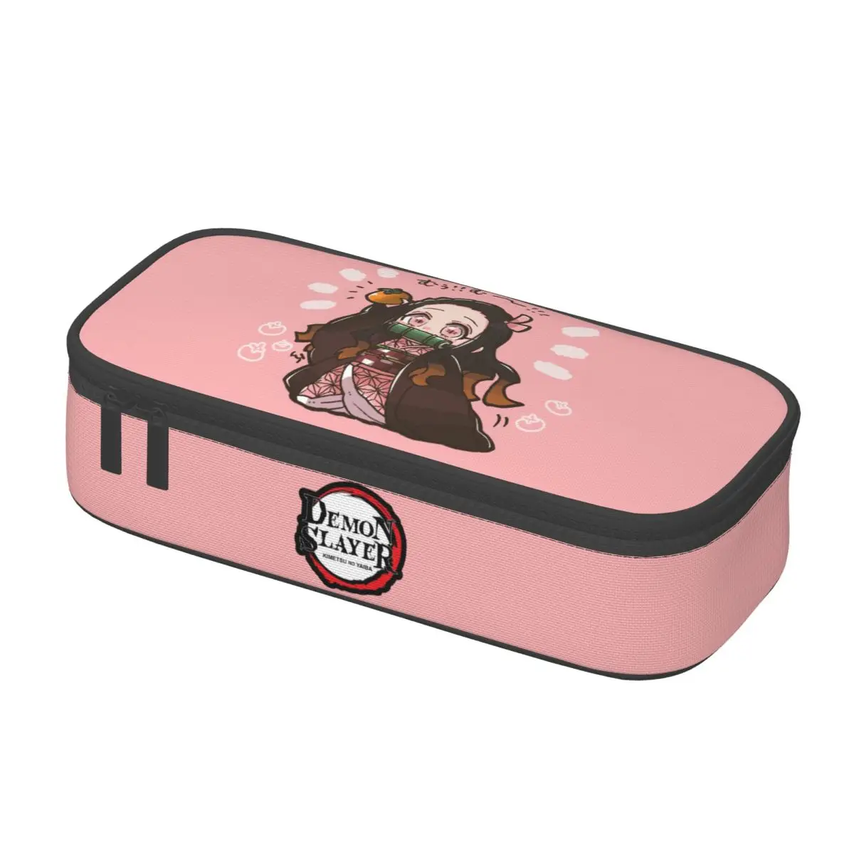 Demon Slayer Kimetsu No Yaiba Cute Pencil Case Girl Boy Large Capacity Kamado Nezuko Devil's Blade Pencil Pouch School Supplies