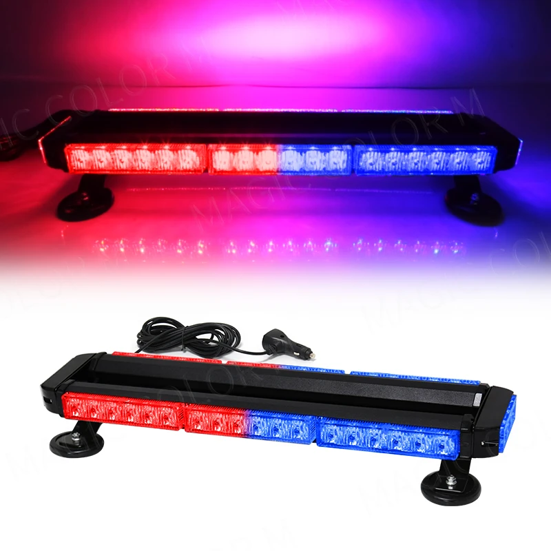 Car Strobe Lights Emergency Warning 42 Led Flashing Auto Truck Beacon Signal Lamp Flash Dash Windshield Magnetic Base 12V