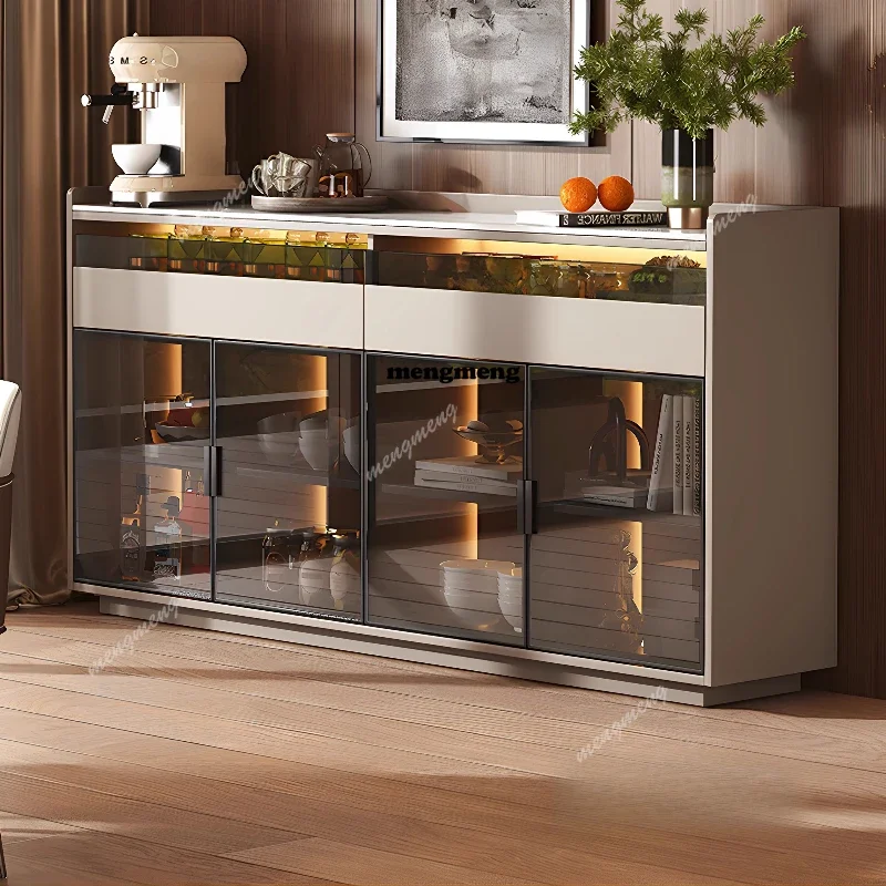 

Black high-end living room cabinet Modern Minimalism Luxury design chest of drawers interior armoire de rangement furniture