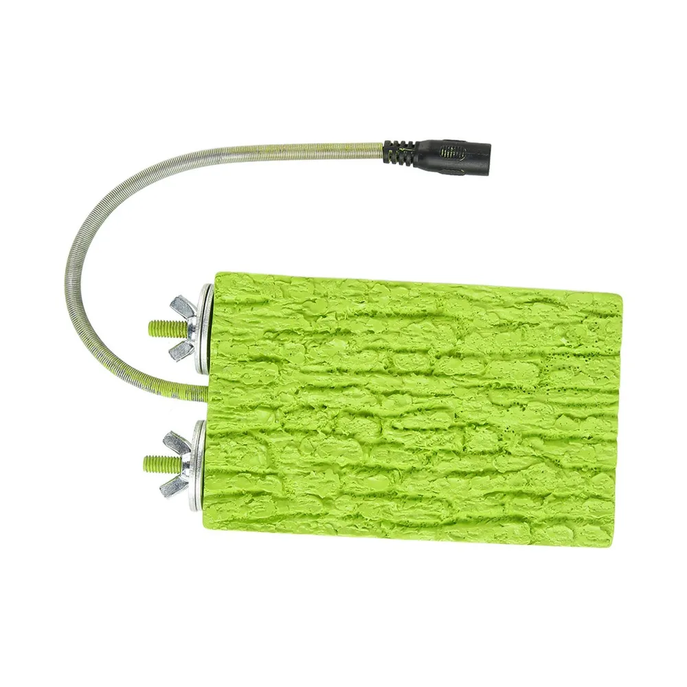 5W Power Heated Bird Perch 100-240V Input US Plug Heating Plate Perch 91°F-118°F Range 12V Voltage Temperature-Adjustable Warmer