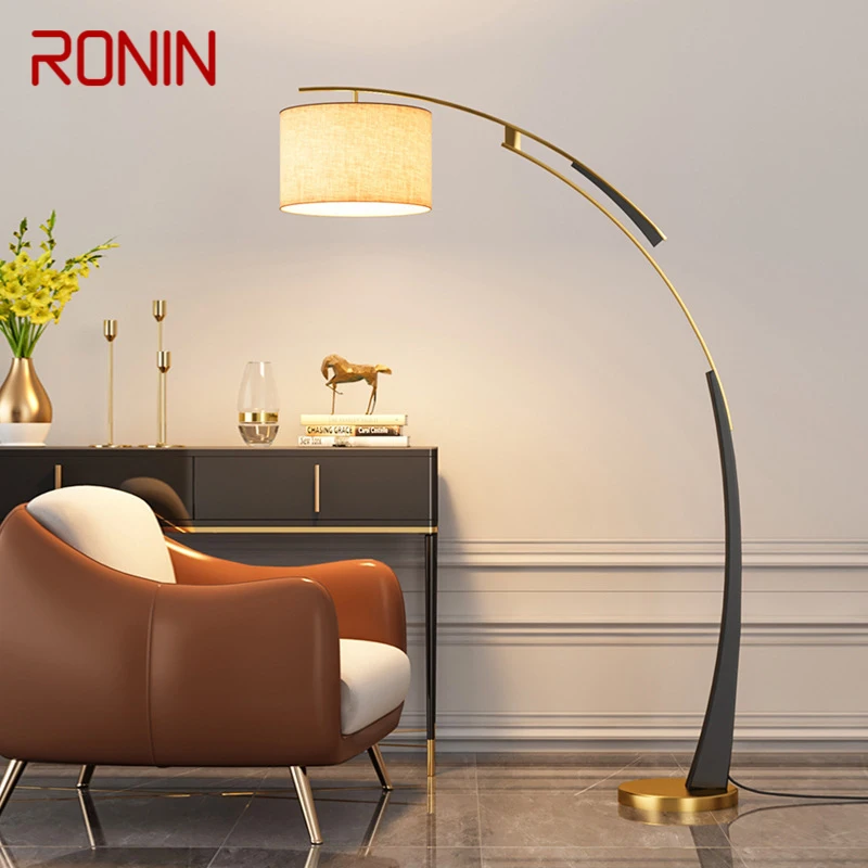 

RONIN Nordic Fishing Floor Lamp Modern Family Living Room Beside The Sofa Creative LED Decorative Standing Light