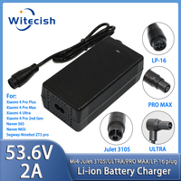 53.6V 2A Li-ion Battery Charger 13S 48V for xiaomi 4 pro plus/4pro max/Segway-ninebot ZT3 pro/Navee S65/Navee N65i/Mi4 ultra