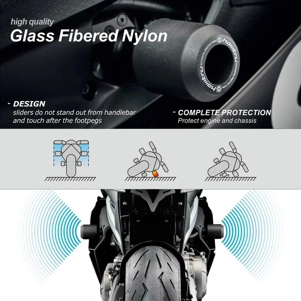 لياماها XSR900 2022-2025 الراسم 9 GT 2021-2023 2024 2025 دراجة نارية السقوط حماية الإطار المنزلق تحطم حماية البكرات #2