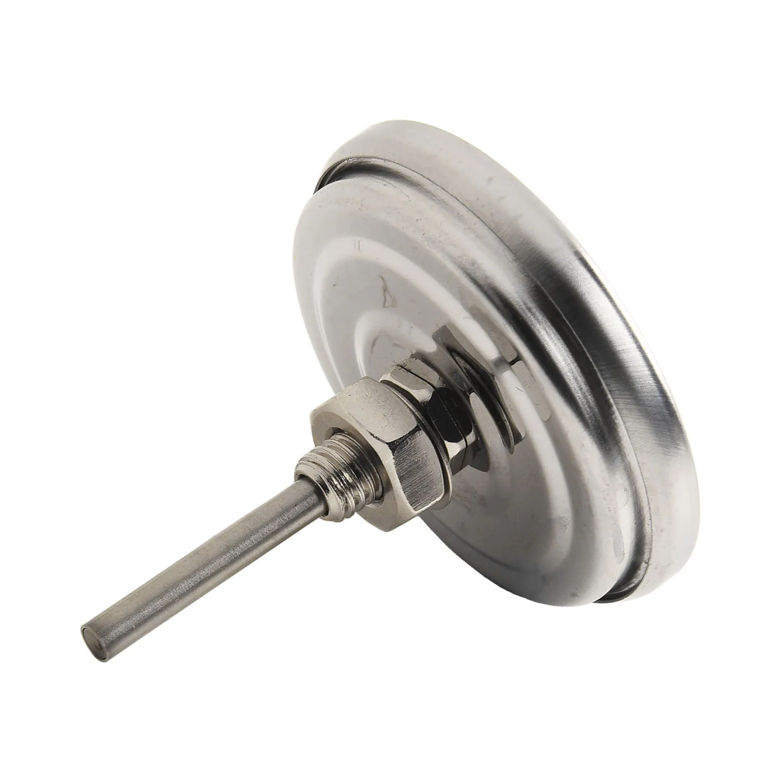 Temperature Gauge BBQ Thermometer 52*10.4*52.7mm Accurate (+/-10F+/-5℃) Fits Grills Stainless Steel Waterproof