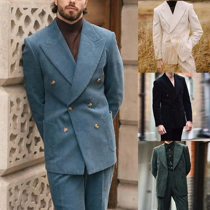 Veste de costume rétro pour homme, manteau de style occidental, veste trempée classique, court jazz, design d'intérêt spécial britannique