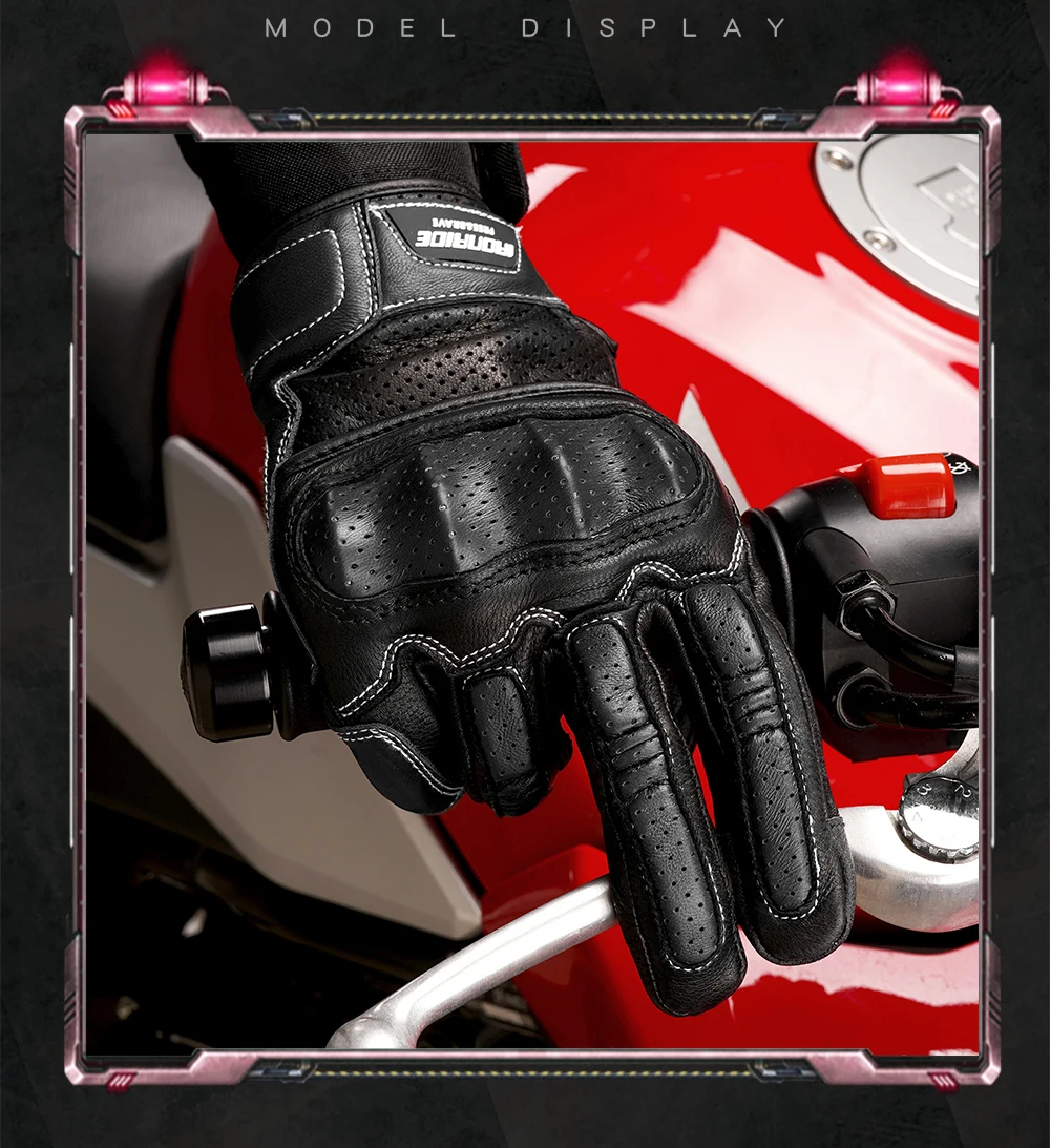 

Retro Motorbike Gloves Leather Gloves Motorbike Guantes Moto Motocross Cycling Gloves Protective Vintage Style Warm Glove