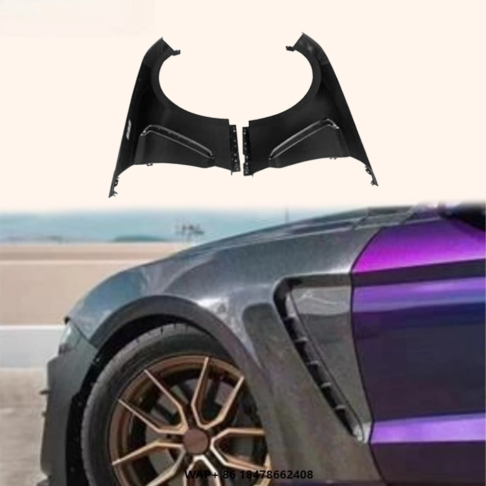 

For Ford Mustang 2 Door 2015-17 Carbon GT350 Style Front Side Vented Fender Pair