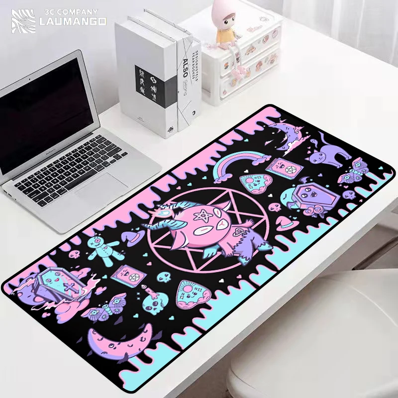 Tapis de souris de jeu d\'arc-en-ciel Anime Gamer, tapis de tarot média, tapis de bureau en polymères, grands tapis de souris, sous-tapis, souris