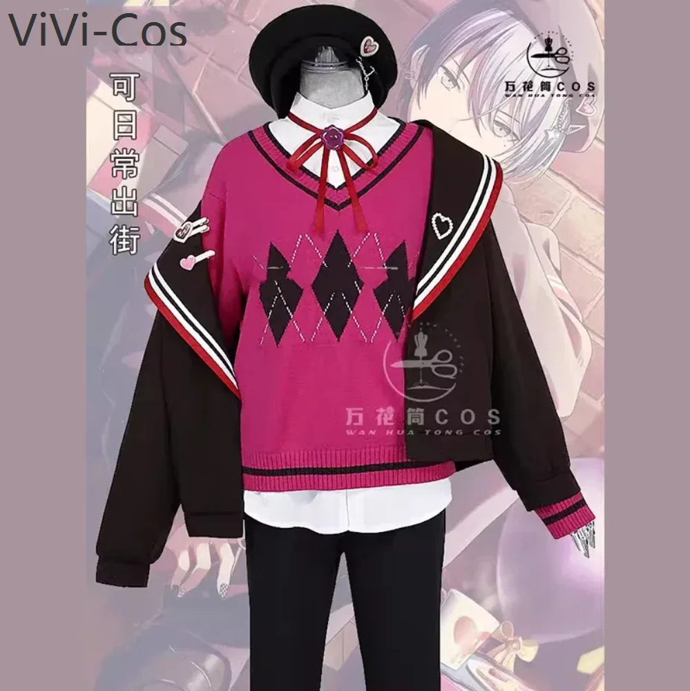 PJSK Aoyagi Toya Cosplay Costume Project Sekai Valentine's Day Coat Sweater Shirt Hat Uniform Game Suit Halloween Party