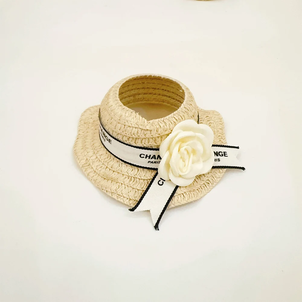 

For Labubu 17cm Cute Doll Clothing Accessories DIY Gift Teaflower Leaky Ear Grass Hat Clothing Accessories Gift