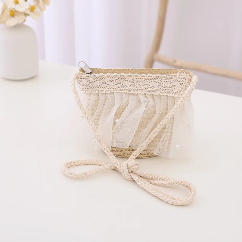 Benutzerdefinierte Kinder Strohhut Sommer Kinder Spitze Bowknot Hut koreanischen Stil Prinzessin faltbare breite Krempe Strand Hut