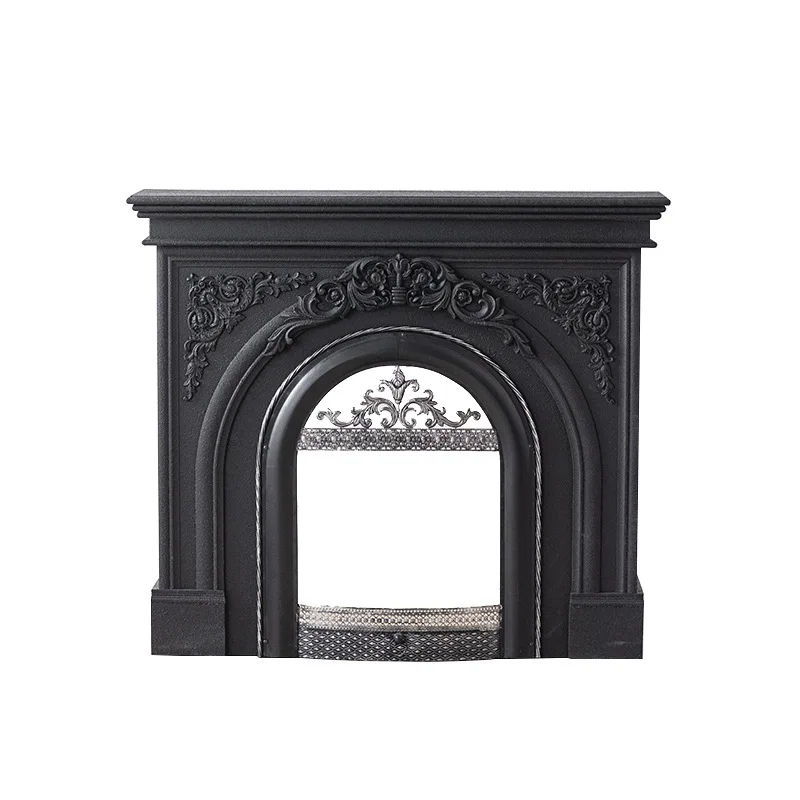 

French luxury carved fireplace villa home atmosphere decoration cabinet