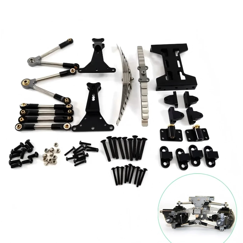 

Для 1/14 Scania 770S Actros Volvo MAN Tamiya грузовик прицеп самосвал задняя двойная подвеска в сборе