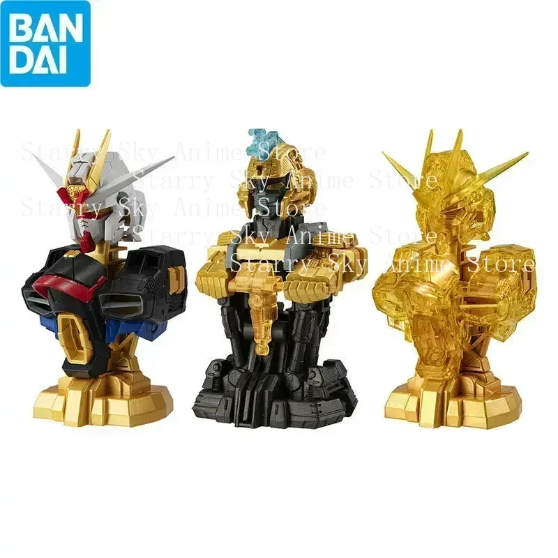 بانداي الأصلي جاندام غاشابون MS جاندام تمثال نصفي ميكانيكي 6 سترايك الحرية جاندام تمثال نموذج جمع تزيين لعبة طفل هدية #2