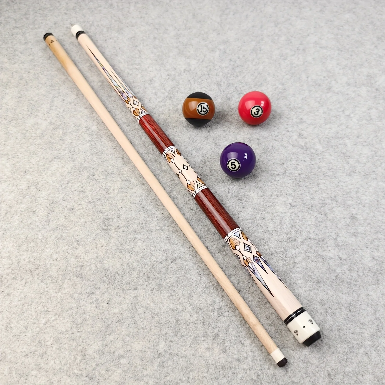 

12.5mm Big Head Pool Cue Stick Billiard Equipment for Better Grip And Accuracy in Pool Games