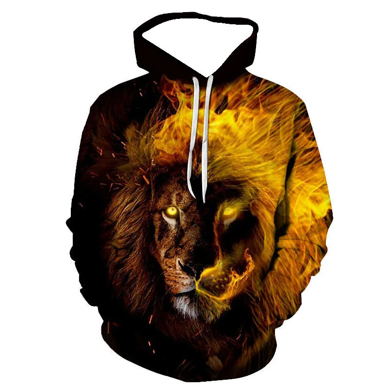 Pull à capuche pour hommes, nouveau Style, veste ample à capuche caractéristique du tigre sauvage, pull à capuche à la mode et décontracté, automne 2025