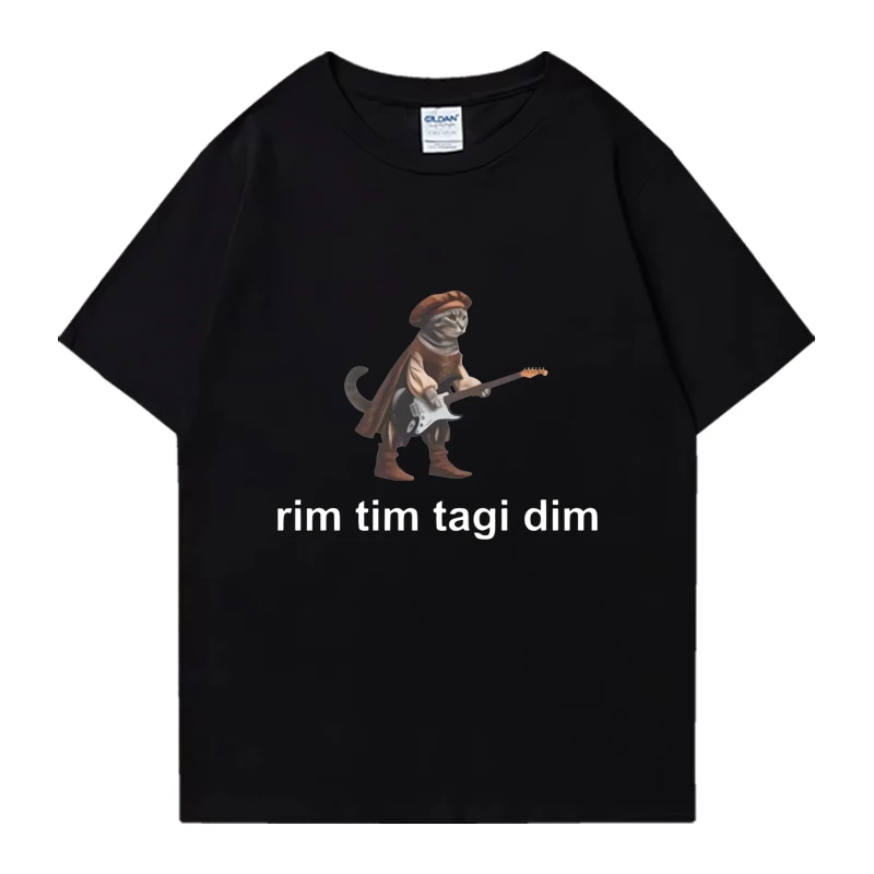 Baby Lasagna Rim Tim Tagi Dim Eurovision 2024 Cat print T shirt Men Women funny Casual short sleeve T-shirts Unisex Cotton Tops