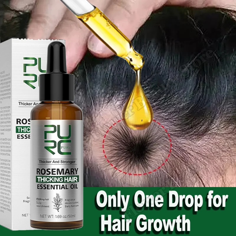 

50g Rosemary Hair Growth Essential Oil Ginger Anti Hair Loss Serum Scalp Treatment Repair Damage Hair Care Product for Man Women