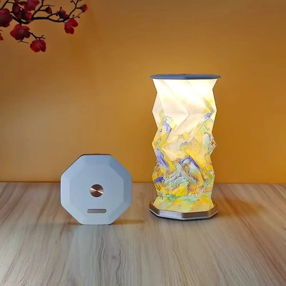 Small Gift Ultra Thin Portable Desk Light LED Creative Dimmable Table Lamp Cultural Atmosphere Mini Rotating Light Office