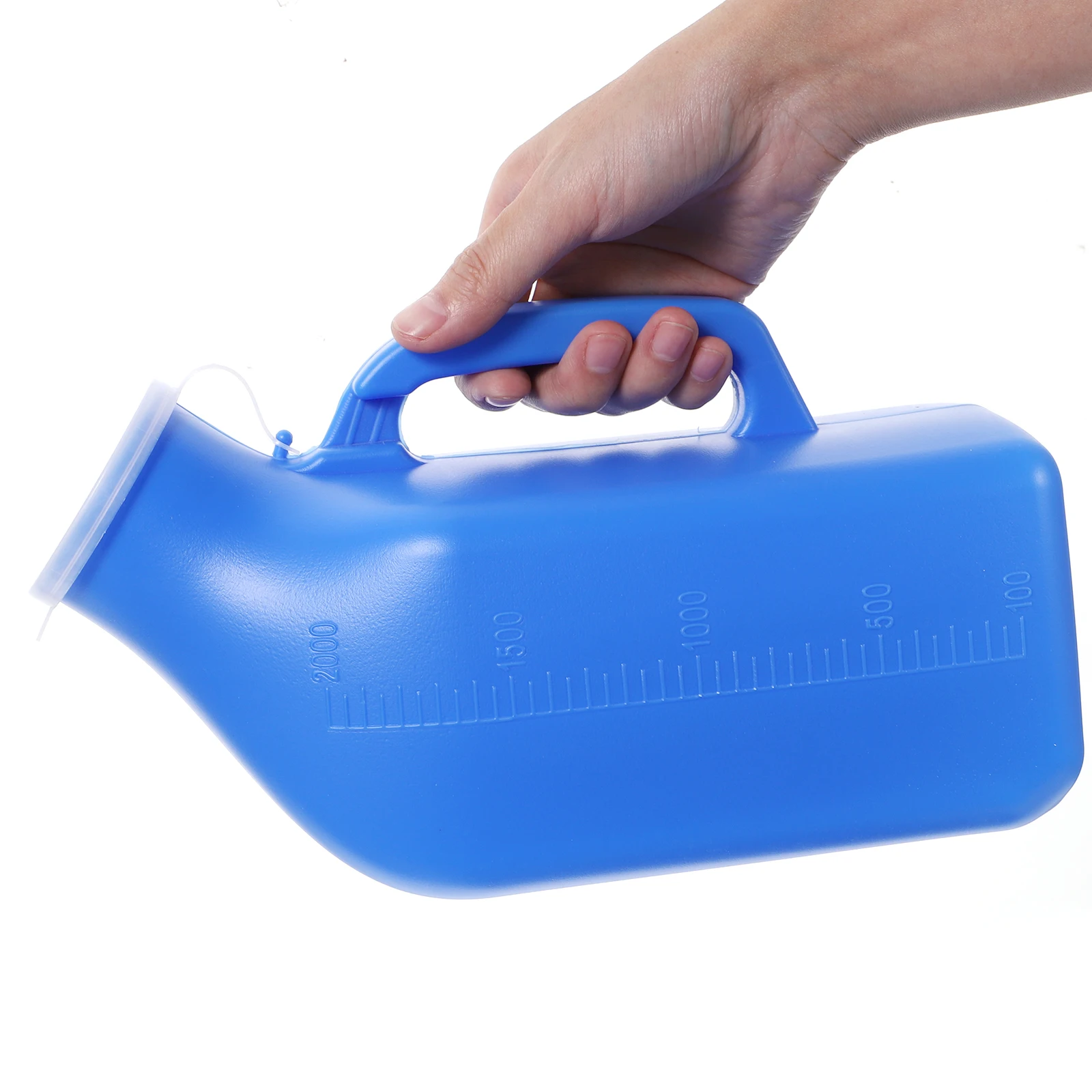 

2pcs Large Capacity Plastic Urinal Bottle Portable Spill Proof Chamber Pot For Elderly Patient Men Travel Camping
