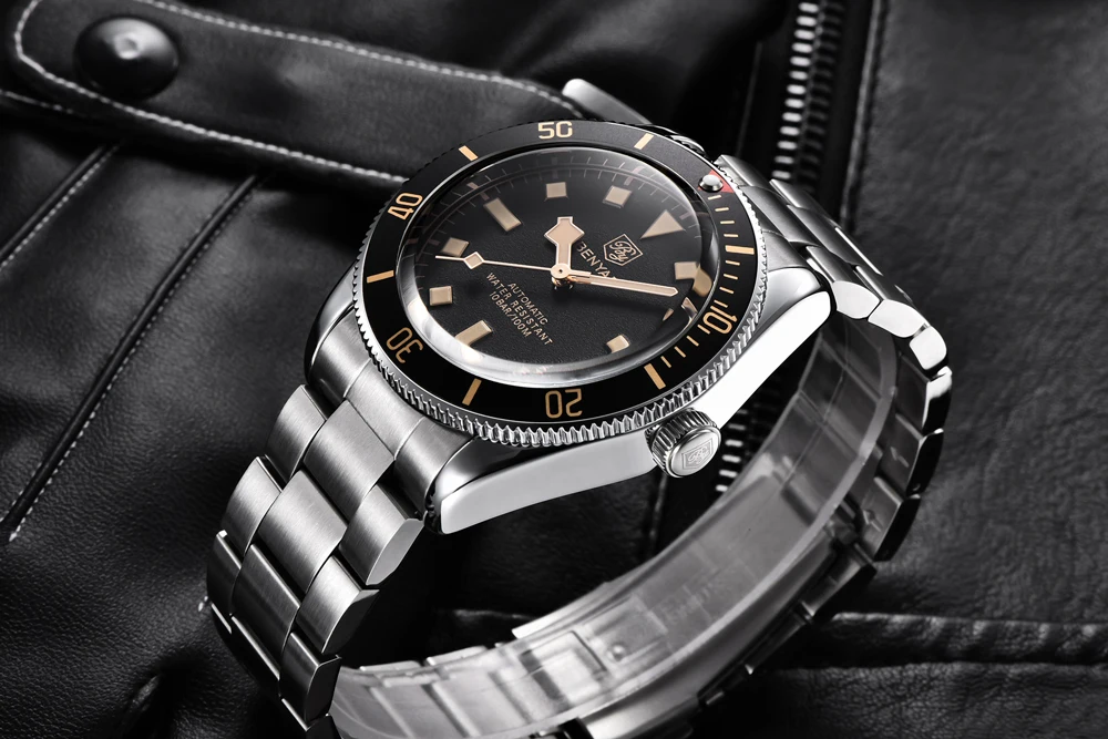 2026 Neue BENYAR Herren Luxus Automatikuhren Mechanische Business Wasserdichte Armbanduhr für Männer Sport Leuchtende Herren Armbanduhr – Detail 1