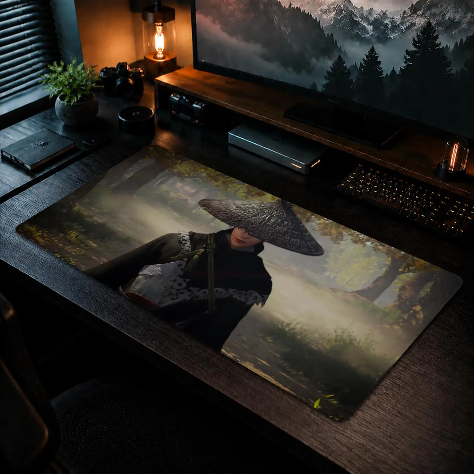 Dynasty Warriors Origins Mauspad, Gaming-Büro, rutschfeste Schreibtischunterlage, DIY-Mauspad, große Gaming-Tastatur, Overlock