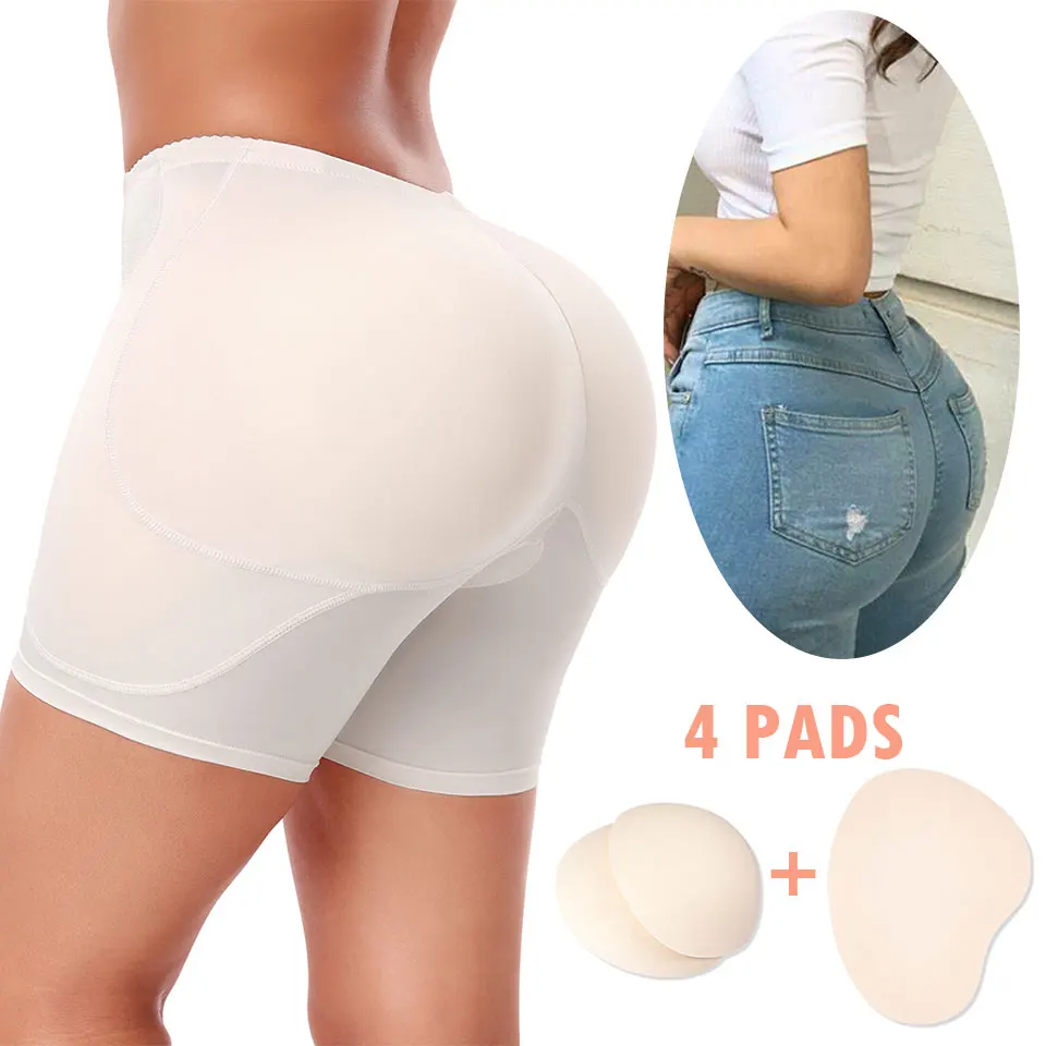 Premium Thicker Padded Shorts Women Hip Enhancer Panties Hourglass Body Shaping Underwear 4 Pads Booty Lifter Shapewear Fajas