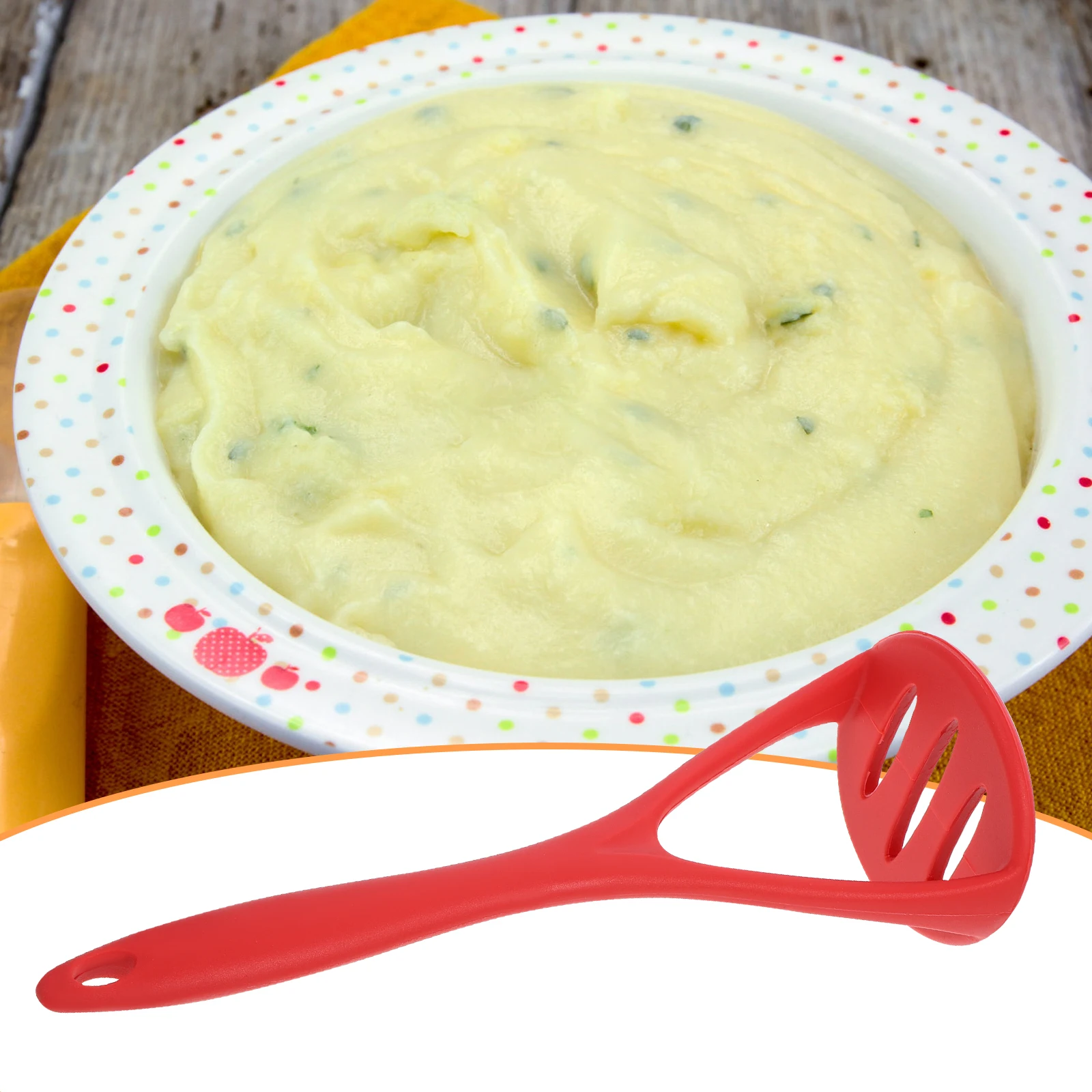 

Potato Masher Food Press Strainer Kitchen Tools for Cooking Manual Ricer Bean Smasher Non-scratch Silicone Crusher Meat and