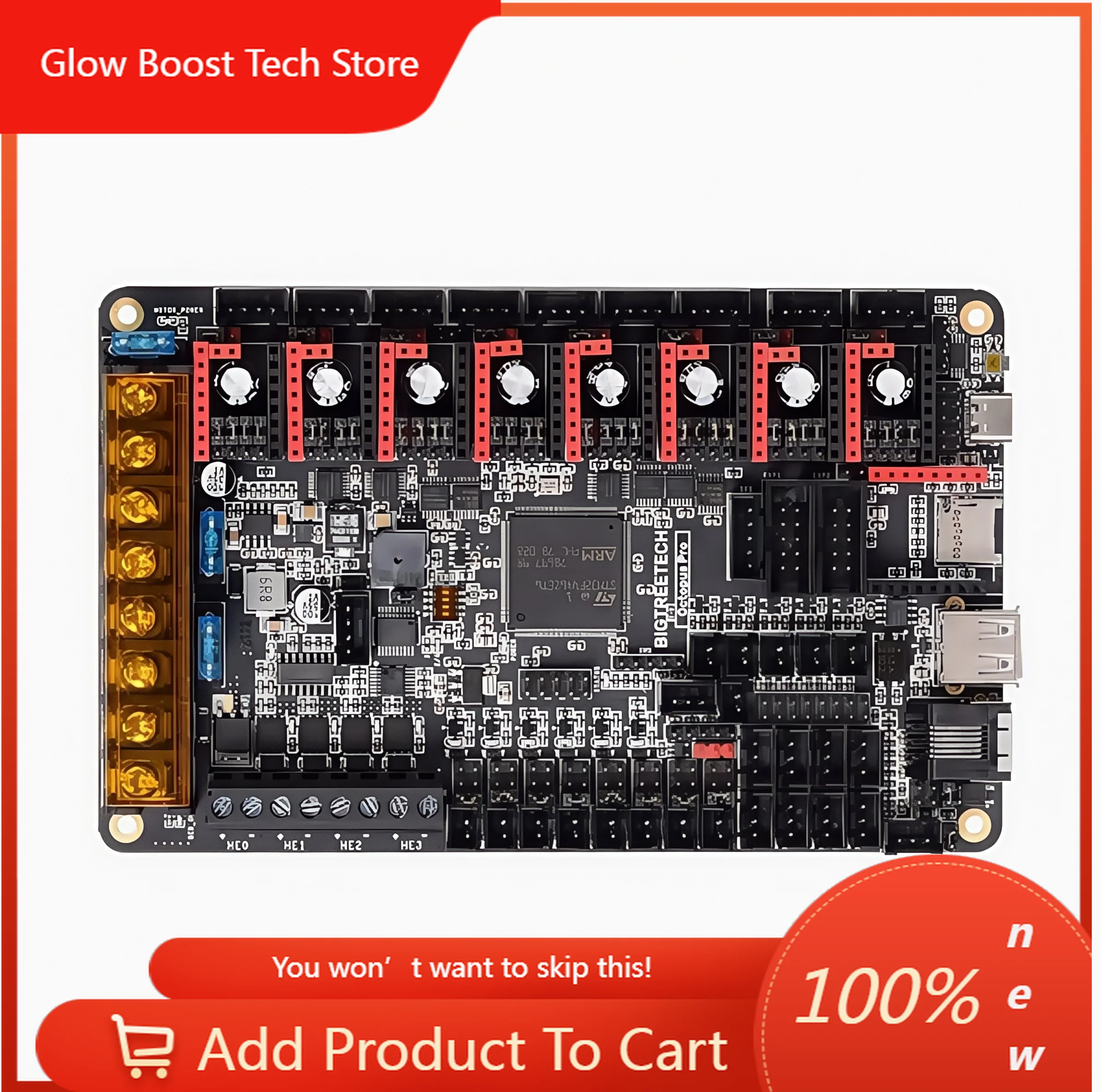 

NYOctopus 3D printer motherboard Voron eight-axis 60V high voltage