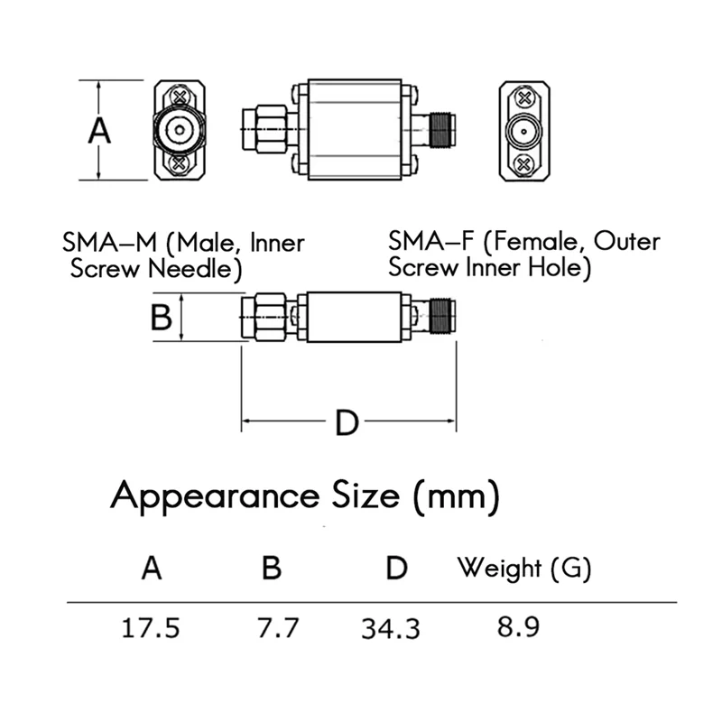 4X 5.8G Wireless Communication System Dedicated Bandpass Filter 5800 Filter SMA Interface