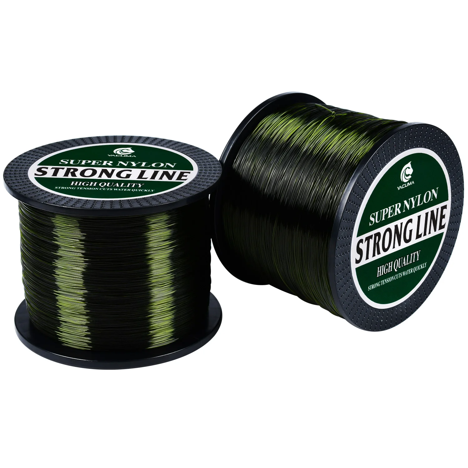 YACUMA 1000M-1093YDS Monofilament Angelschnur mit Fluorocarbon-Beschichtung Olivgrüne Nylonschnur für Ozean- und Flussangeln Zubehör – Detail 10