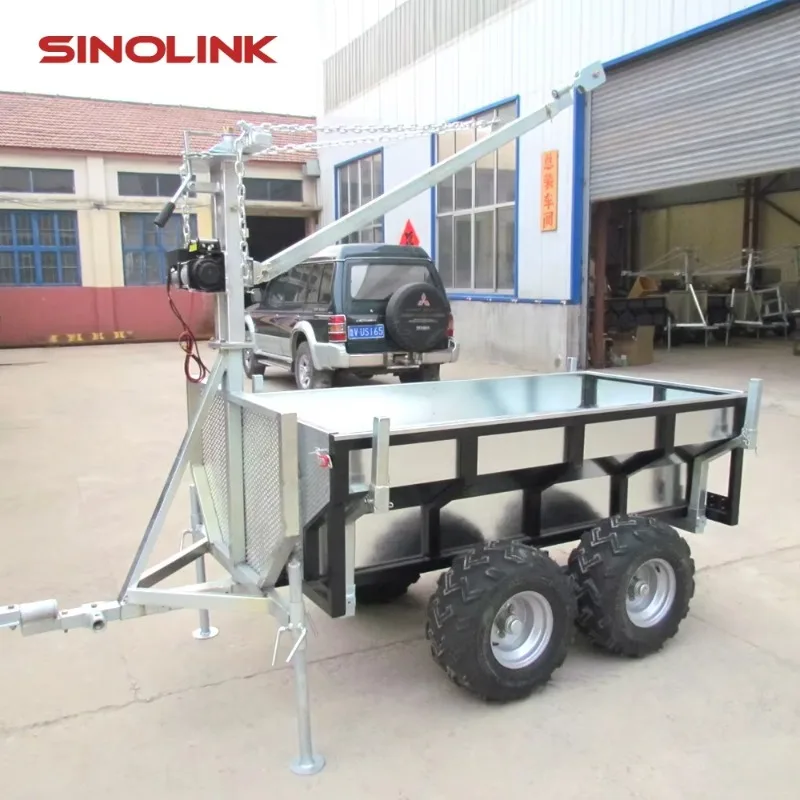 Atv Trailer Ce Atv Small Utility Trailer for Timber Low Loader  Atv Tow Behind Small Utility Trailers