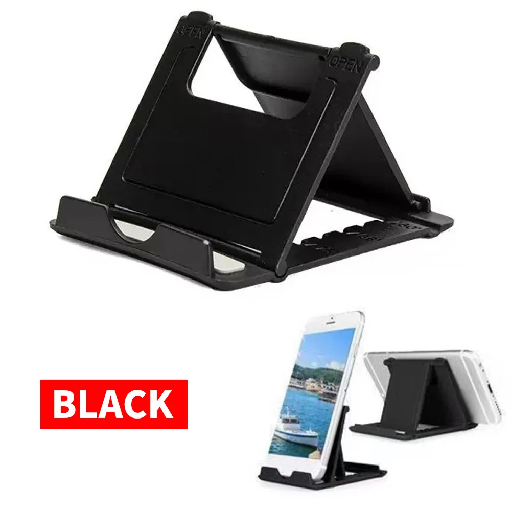 1PC Mini Creative Portable Universal Folding Plastic Phone Holder Tablet Computer Stand
