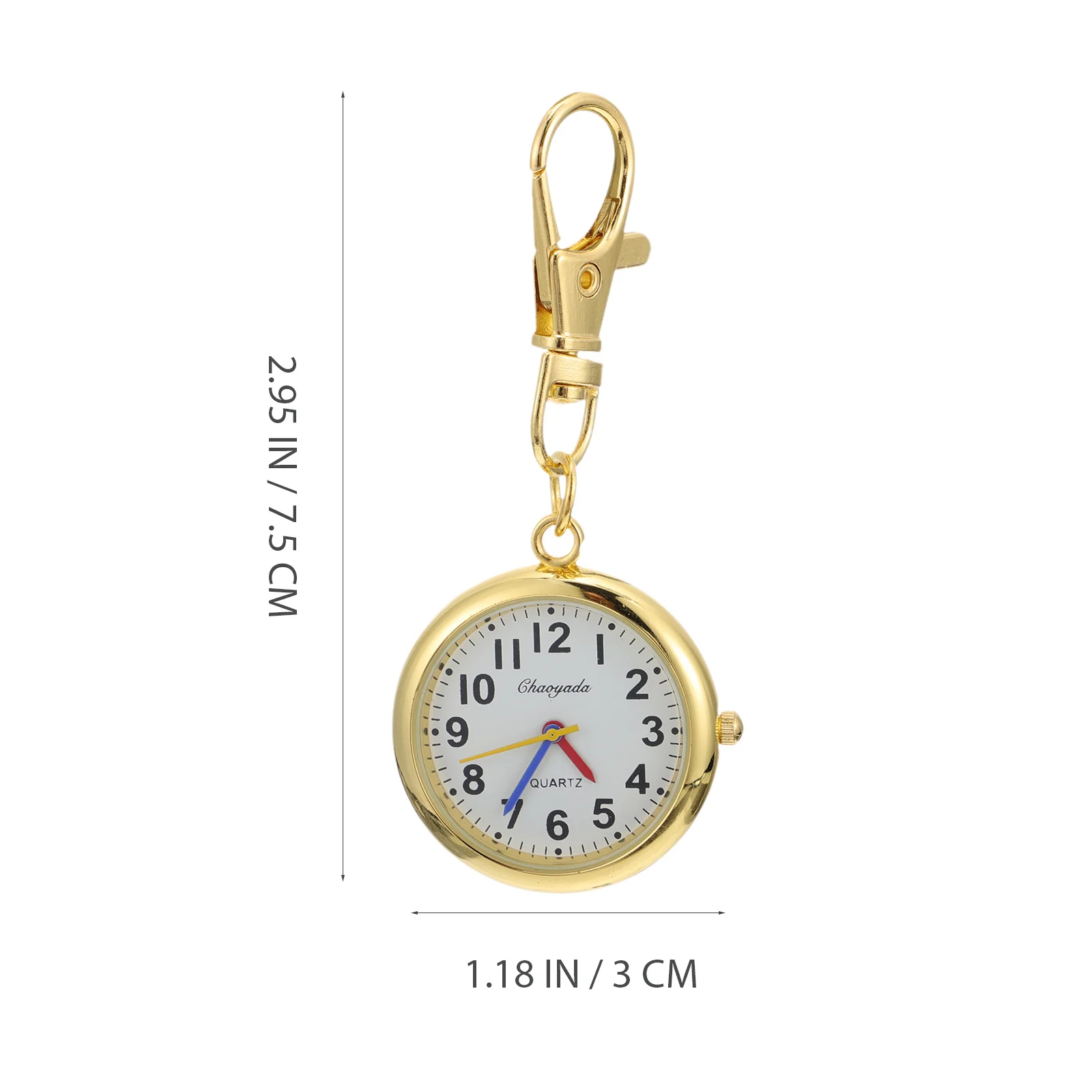 1 pc Large Digit Number Watch For Kids Elderly Alloy Pocket Watch Portable Simple Design Children Gift Big Numbers Student