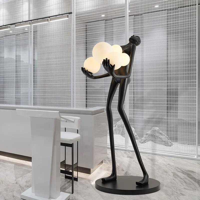 

Humanoid Floor Lamp Sculpture Design Exhibition Hall Decoration Living Room LampS Styling Lamp Halloween Lamp BedroomLamp