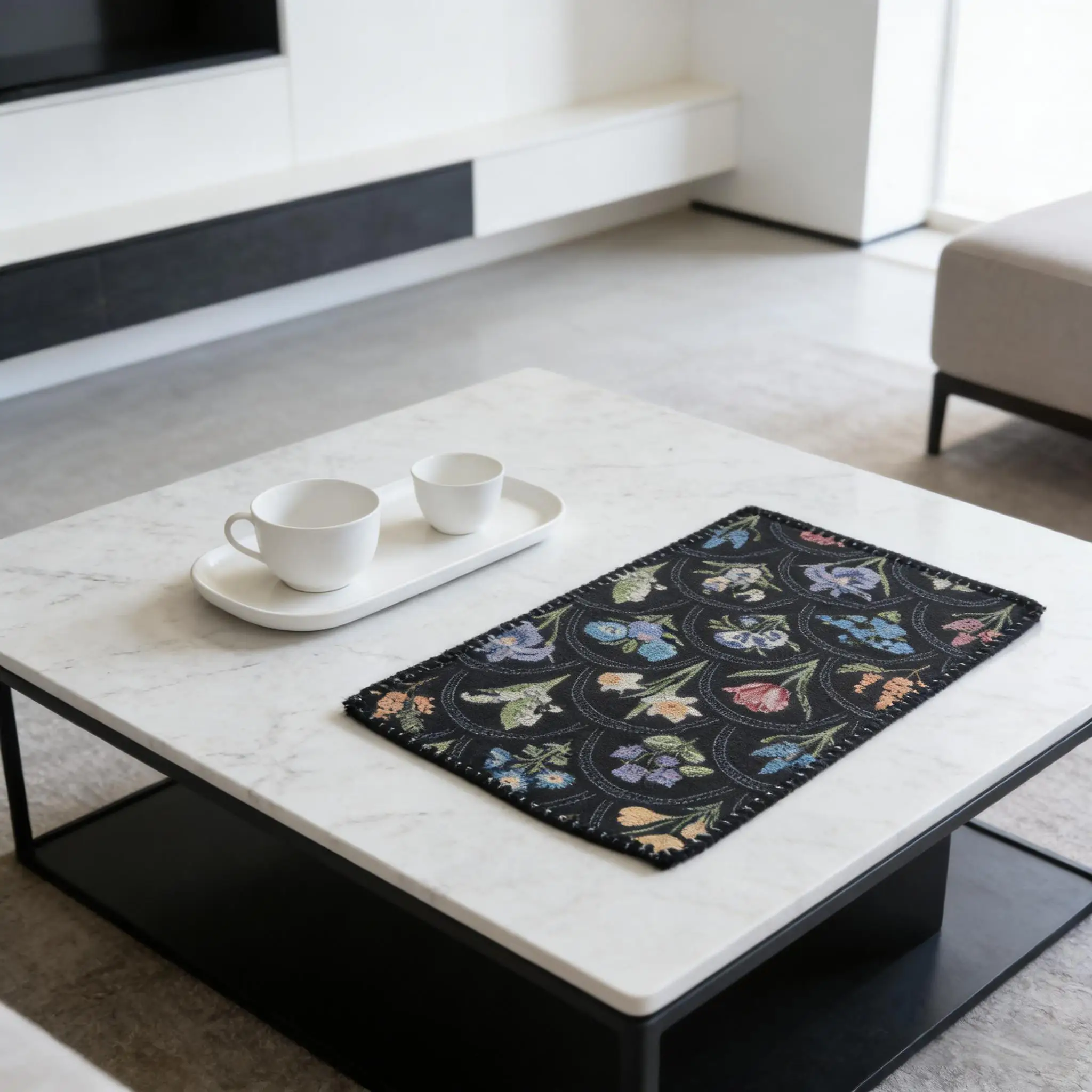 Premium Cotton Linen Placemats for Dining Table Woven Cloth Table Mats Heat-Resistant Washable Cotton Table Mats for Kitchen Tab
