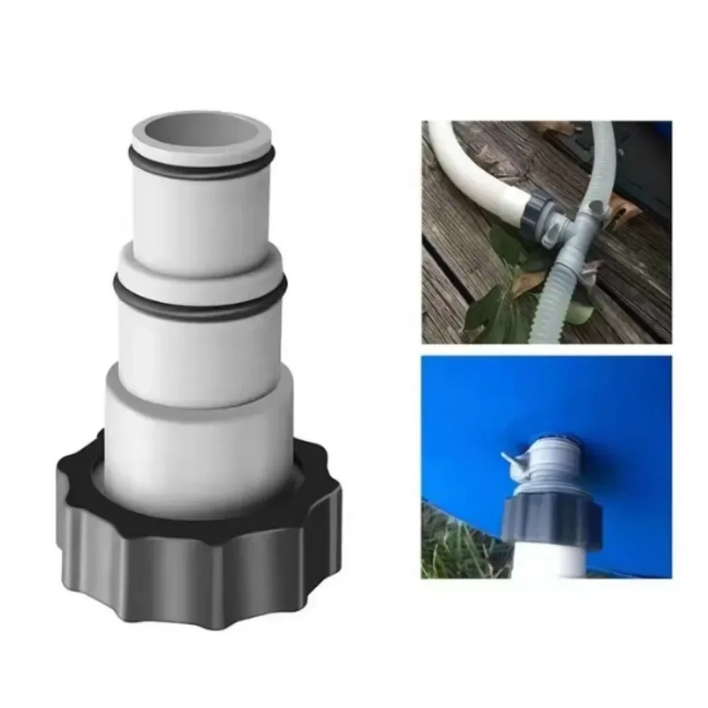 محول خرطوم حمام السباحة مع الياقة، أجزاء صيانة بديلة لأجزاء حمام السباحة لمضخات التوصيل الملولبة من انتكس