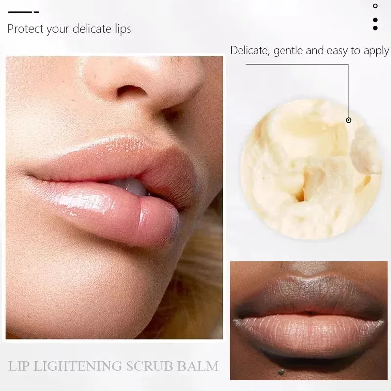 Entfernen dunkle Lippen Serum aufhellen Melanin Lippen maske Peeling verblassen Lippen linie abgestorbene Haut feuchtigkeit spendend aufhellen Reparatur Lippen pflege produkt