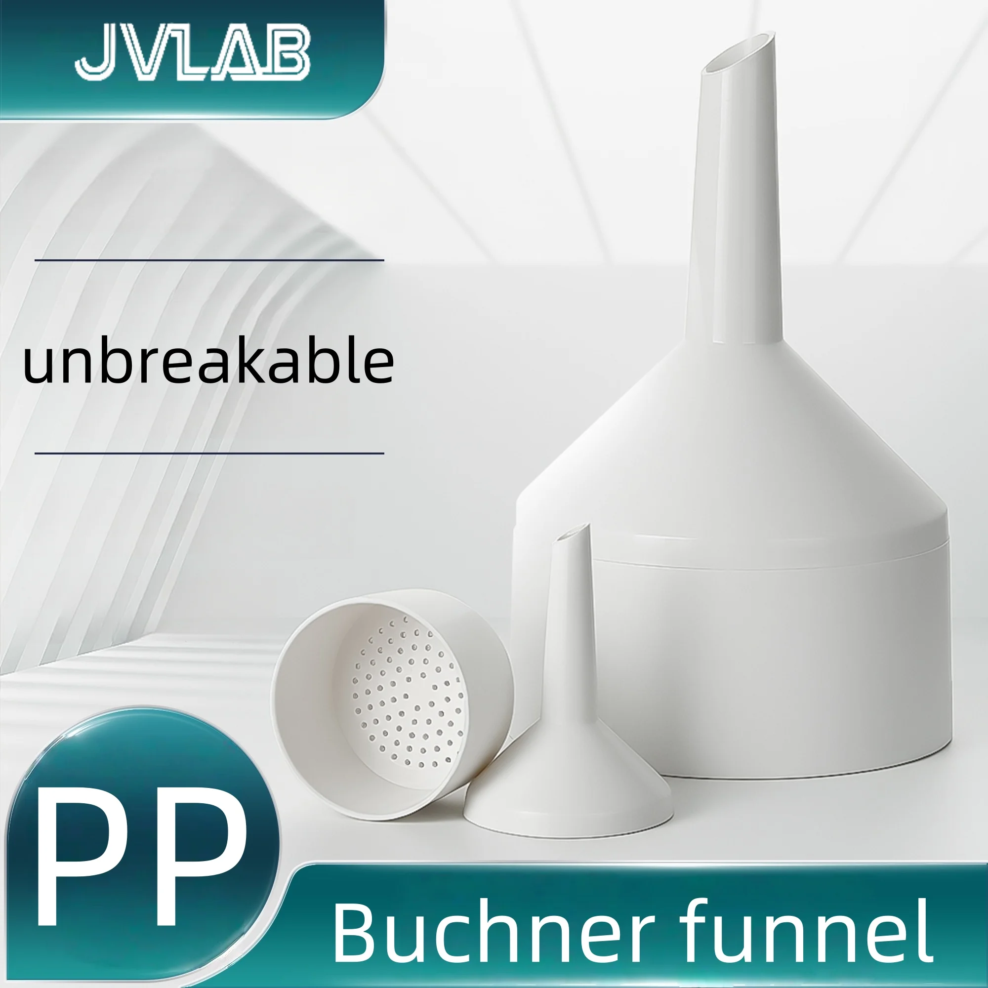 

PP Buchner Funnel Filter Funnel Plastic PP Laboratory Filter Device Detachable Easy Cleaning 55/70/90/110/150mm JVLAB​