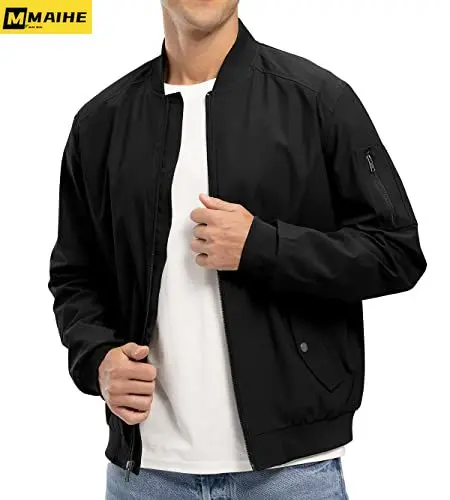 Wiosna/jesień 2023. Nowa kurtka męska MA1 Cargo Trench Light Casual Sports Running Jacket Harajuku Hip Hop Streetwear Men Plus Size