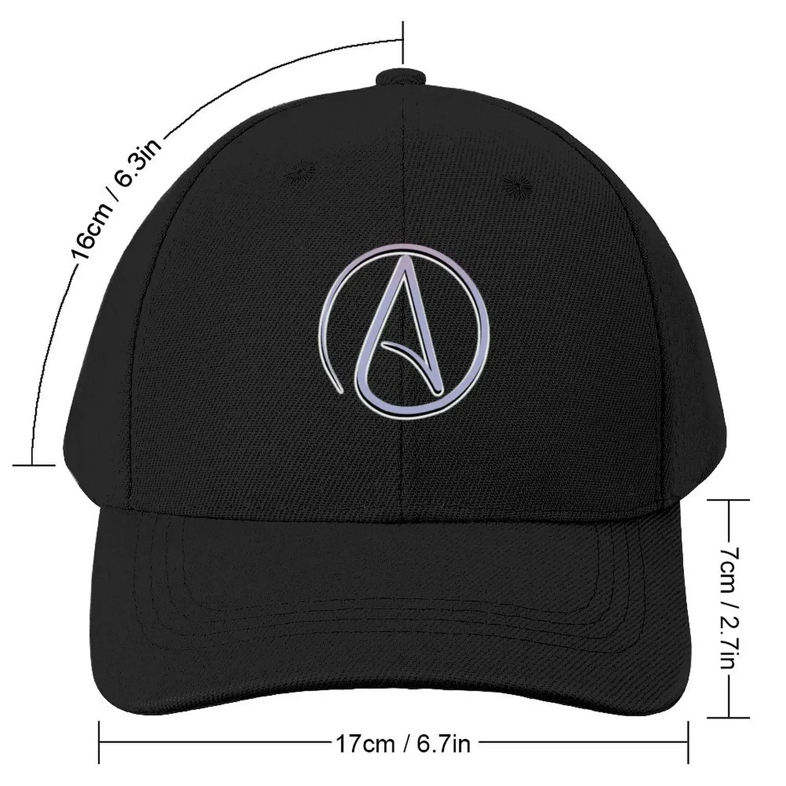 Atheist Symbol No Gods Baseball Cap Hat Luxury Brand custom Hat |-F-| Men Hats Women's