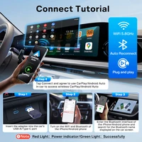2 in 1 CarlinKit 5.0 Ultra Wireless CarPlay Android Auto Adapter 2026 New 5G Wifi Wireless Box for Car with Wired CarPlay IOS26 4