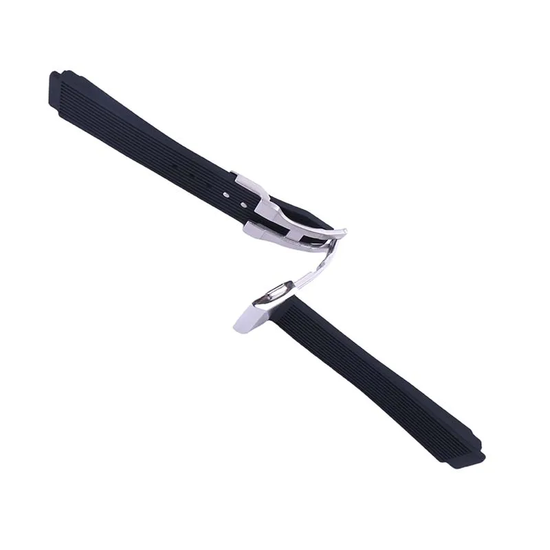 حزام ساعة سيليكون للرجال متوافق مع Hublot Classic Fusion Universe حزام كبير 26 مللي متر × 19 مللي متر سوار معصم مطاطي للنساء