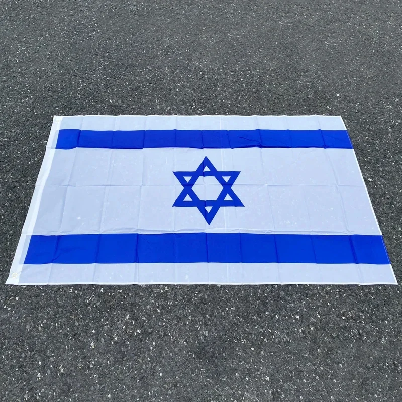 Israel National Flag 90X150cm Hanging Polyester ISR IL Israeli National Flags Banner home Solidarity support encouragement