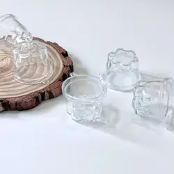 20PCS/LOT Mini Glass Fake Cups DIY Simulation Tableware Accessories Decoration Crafts Parts