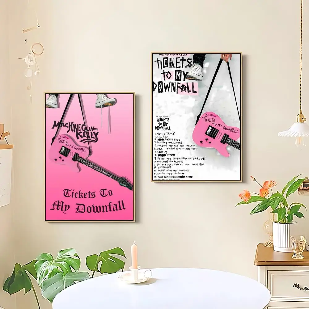 MGK M-Machine Gun K-Kelly Rapper Poster HD art sticky wall waterproof home living room bedroom bar aesthetic decoration