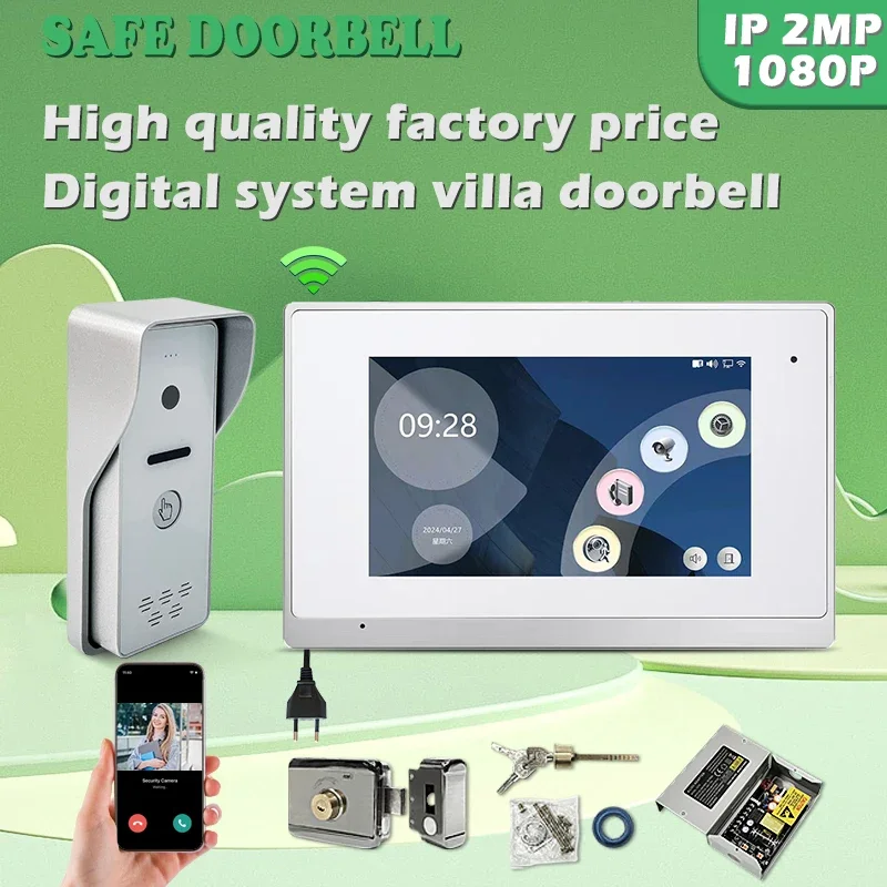 

Linx System 7 Inch Touch Screen Tuya IP Intercom Video Door Phone Apartment Wired Video Intercom System With High Quality