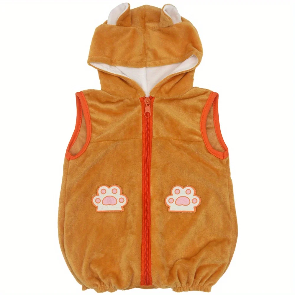 1 conjunto de roupas de boneca de gato laranja para bonecas de silicone NPK de 22 polegadas (55 CM). Adequado para bonecas de silicone NPK