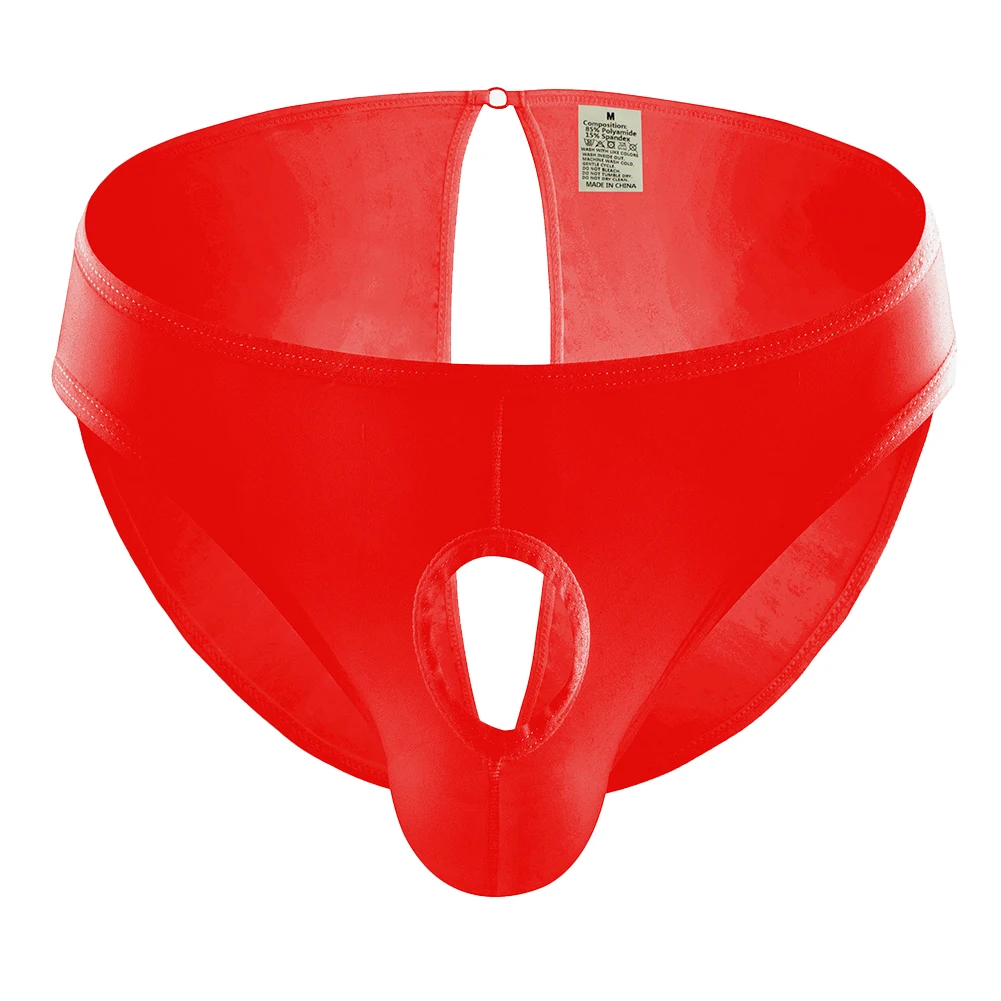 Cuecas de virilha aberta dos homens respirável roupa interior sem costas sexy g-string oco tanga calcinha erótica lingerie gay